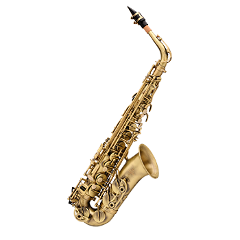 Altsaxophon der Serie 400 – Messing – Gebürstet – Gigbag