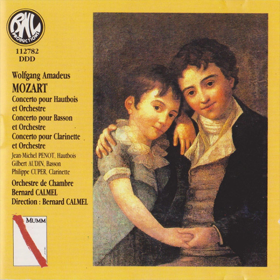 Wolfgang Amadeus Mozart : concerto pour hautbois, basson et clarinette.